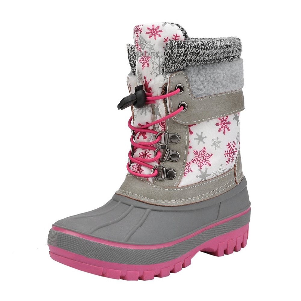 DREAM PAIRS INSULATED SNOW WATERPROOF BOOTS COLOR: WHITE FAUXIA FUR LINED SZ 12